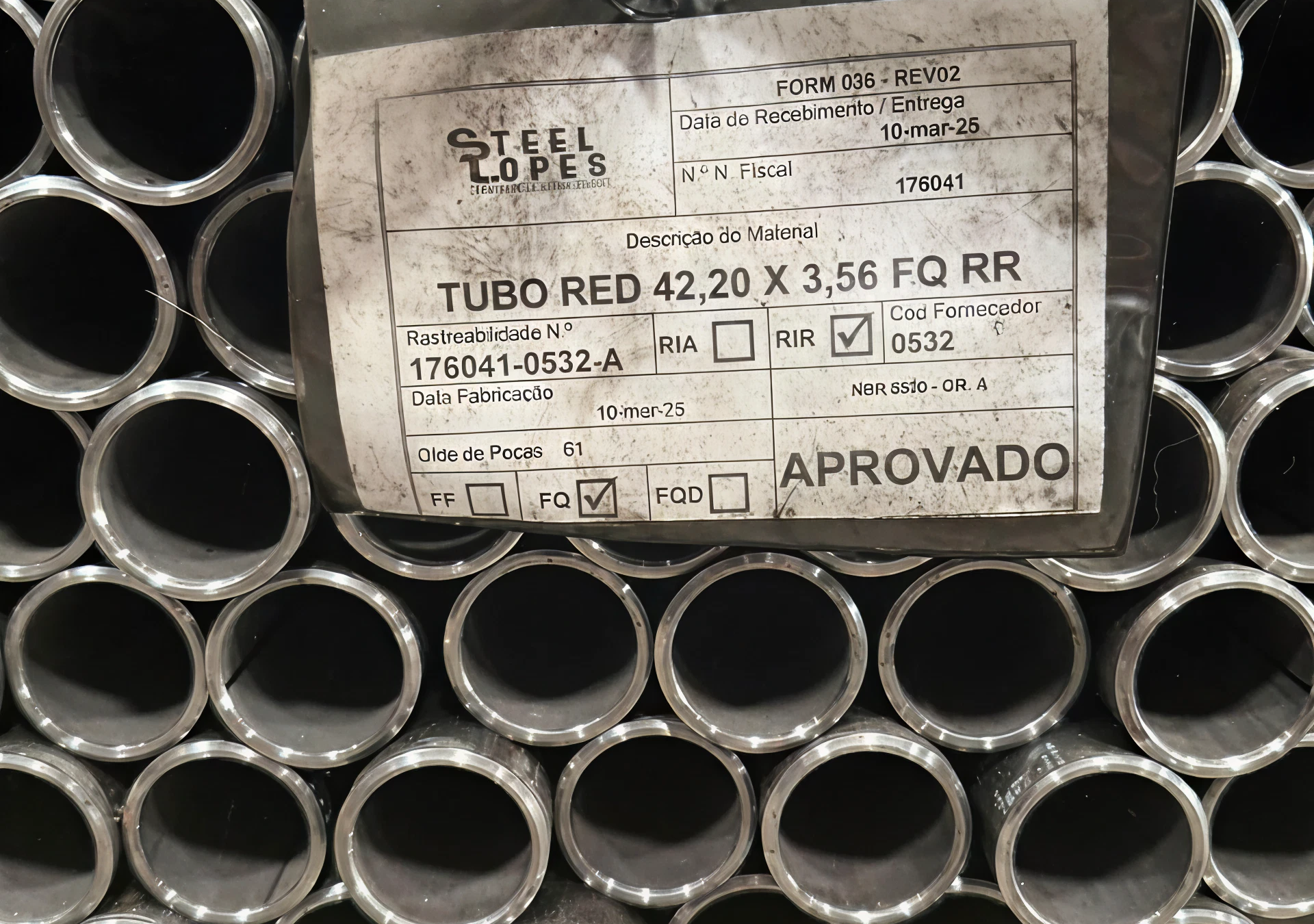 Tubo SCH 40 e 80 com costura (NBR 5590) - Steel Lopes